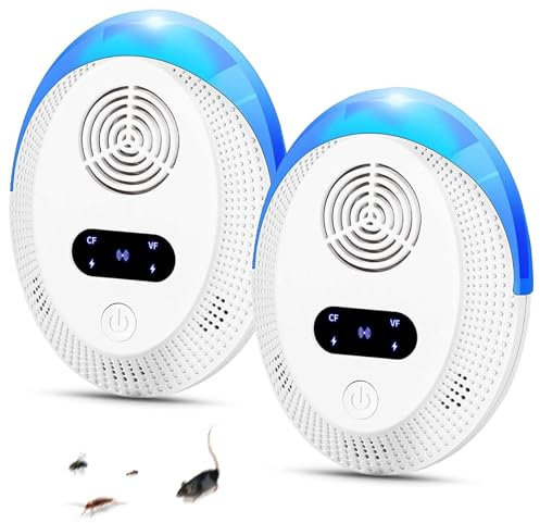 Repellente Antizanzare Ultrasuoni Regolabile per Zanzare, Ultrasuoni per Topi, Repellente zanzare Ultrasuoni, Efficace Contro Insetti, Zanzare, Formiche, Ragni, Mosche, Talpe, Scarafaggi, Topo
