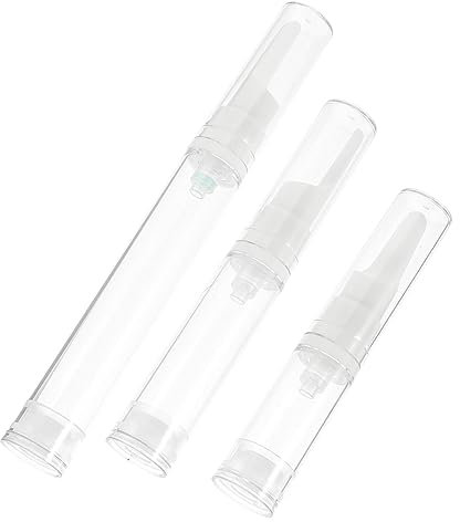 LALADEFIEE 15pcs Eye Cream Pump Dispenser Bottles Airless Vacuum Containers for Skincare Travel Moisturizer Applicator for Travel and Organization