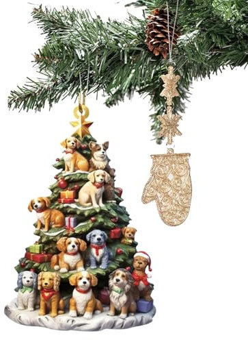 Adorno de árbol de libro, adorno de libro, decoración decorativa de estante acrílico 2D, colgante de árbol de navidad y coche, adorno apilado de libros para decoraciones de árbol y vo