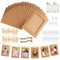 20 Stück Kraftpapier Bilderrahmen, Foto Lichterkette mit Klammern, LED Fotoclips Lichterkette, Bilderrahmen mit Schnur, Fotogirlande für Bilder, Zimmer, Wohnzimmer, Weihnachten, Hochzeit, Party Deko