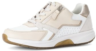 Gabor Damen Low-Top Sneaker, Frauen Halbschuhe,schnürschuhe,schnürer,straßenschuhe,Strassenschuhe,Sportschuhe,Weiss/Panna,39 EU / 6 UK