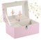 Huiguli Spieluhr Ballerina Schmuckkästchen, Musikalisches Ballerina-Schmuckkästchen, Kinder Spieluhr mit Drehender Ballerina,Geschenk für Mädchen Kinder Alter 3–10, 18x12x10cm