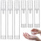 6-Stück Airless Pumpspender Leer,10ml und 15ml Pumpspender zum Befüllen,Airless Tragbarer Cremespender,Kleine Reiseflaschen zum Befüllen,Tragbarer Creme Pump-Spender Kosmetische Durchsichtig-Flaschen