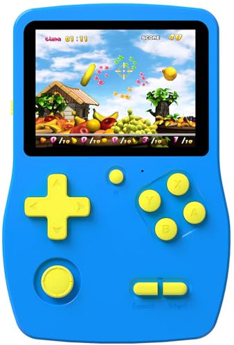 Great Boy Giochi portatili a 32 bit per bambini, con 139 videogiochi, per ragazzi, ragazze, bambini, schermo IPS da 3,0 pollici, ricaricabile, dispositivo di gioco per bambini in età prescolare, festa