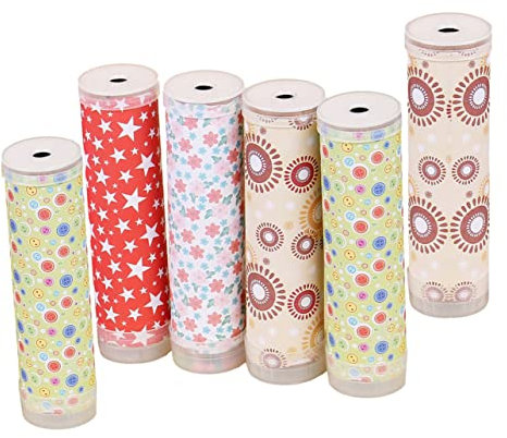Vaguelly 6St Kaleidoskop selber Machen DIY Kaleidoskop-Materialien für DIY-Material-Kit Materialbeutel selber Machen Frühpädagogisches Lehrmittel Papier
