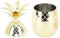 F&Y Tasse à ananas en acier inoxydable avec couvercle 500 ml de cocktail réutilisable Gobelet pour le bar à la maison du bar à la maison (Ou)