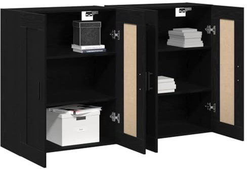 vidaXL Wandmontierter Schrank 2 STK. Artisan-Eiche 69,5 x 34 x 90 cm