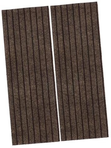 Hoement Tappetini Per Scale 2 Pezzi Tappetini Antiscivolo Per Gradini 26x75 Cm Gradini in Moquette Per Interni Coprigradini in Legno Tranquillità