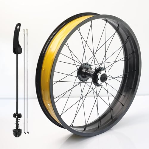 26 * 4.0inch Snow Bike Front Wheel Tire Fat Bicycles Wheel QR 9 * 135MM