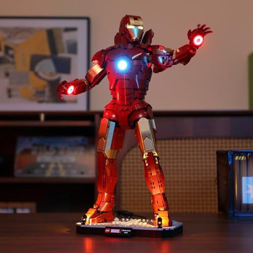 LIGHTAILING Led Light for Lego-76344 Iron-Man Mark-3 Collectors' Edition - Easy Install, Hidden Wiring, Home Decor & Gift-Ready (Model Not Included)