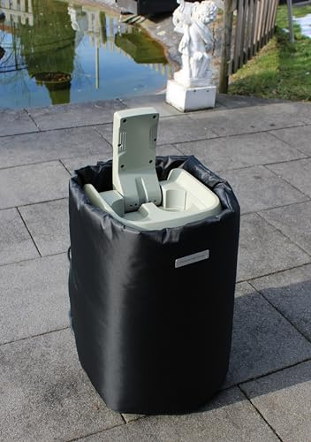 Premium PRO Design Whirlpool Pumpenabdeckung - 5cm Dicke Thermo-Schutzhülle für Heizpumpen (z.B. kompatibel mit Lay-Z-Spa) - Wetterfest, Frostschutz, Lärmschutz & Energiesparend (136cm Airjet)