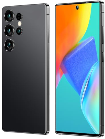 Smartphone 4G, écran HD de 6,6 Pouces, 4 Go de RAM + 32 Go de Rom (Extensible jusqu'à 256 Go), Android 12.0, Double 4G, Charge Rapide 2A, prise en charge du déverrouillage facial et OTG (Black)