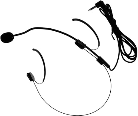 Microfono Asta per Performance Professionali, Headset Leggero in Plastica e Metallo, Design Compatto e Alta Durata per Insegnanti e Spettacoli