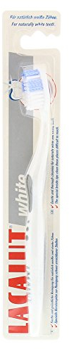 LACALUT WHITE ZAHNBÜRSTE, Gründliche und schonende Zahnreinigung & Zahnpflege mit Polierwirkung, 3 Stück