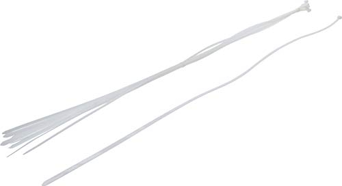 BGS Diy 80779 | Kabelbinder-Sortiment | 10-tlg. | weiß | 8,0 x 1000 mm | Set | Nylon