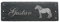 Schild Schiefer Pferd Shetlandpony Pferdebox personalisiert Stalltafel Wunschname 22 x 8 cm
