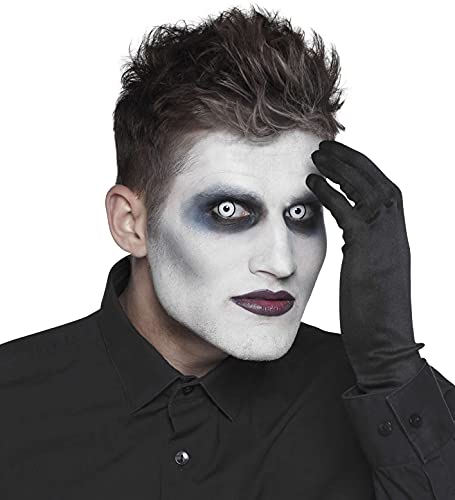 Boland - Pack de 2 lentes de contacto de colores para 3 meses, Maniac, color blanco, sin graduación, color blanco