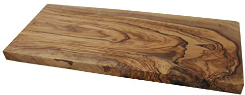 Tagliere da cucina in legno d'oliva, 40 x 17 cm