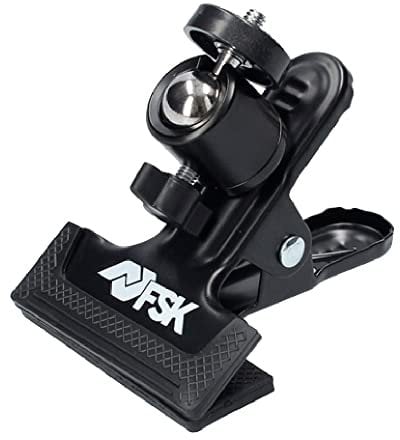 Ferrestock FSKPSN001 pinza de sujeción para nivel laser, acabado engomado antideslizante, rosca universal de ¼, apertura de 4,5cm