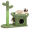 PAWZ Road Kaktus-Kratzstämme, kreative Kratzstämme, stilvoller Katzenbaum, mit Ball und Katzenhaus, Höhe: 70 cm