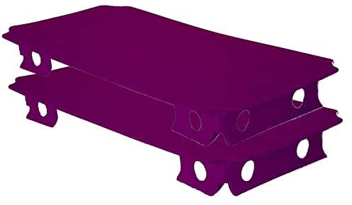 move and stic 2er Set Platte magenta brombeer 20x40 cm zur Erweiterung von Klettergerüst und Spielturm