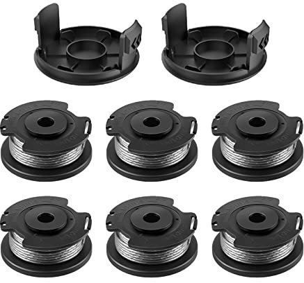 YWNYT F016800569/F016800385 Trimmerspule 1,65 mm Ersatzspulen für EasyGrassCut 23/26/18/18-230/18-260/18-26/ART 23SL/ART 26SL (6+2)