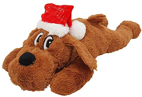 Nobby Xmas Plüsch Hund Schlappi 42 cm, braun, 1 Stück