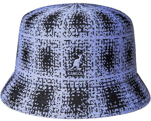 Kangol Grunge Plaid Bin Fischerhut Stoffhut Anglerhut Sommerhut Sonnenhut (M (56-57 cm) - hellblau)