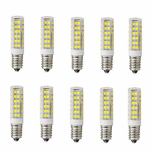 Jiotouhu E14 Led Birne Kaltweiß, 7W 6000K E14 Glühbirne Ersatz für 70W Halogenlampen, 700Lm, AC 220-240V, Nicht Dimmbar Kein Flackern Led Energiesparlampe, für Küche, Wohnzimmer (10 Stück)