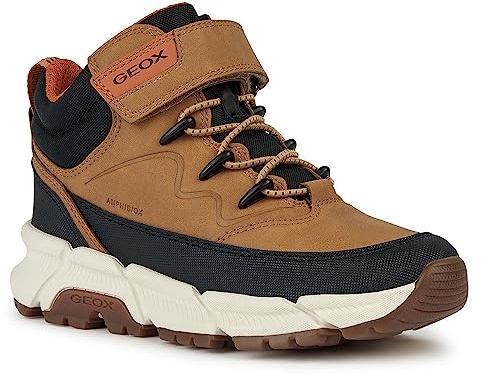 Geox J FLEXYPER Plus Boy, Stivaletto, Dk Yellow/Black, 40 EU