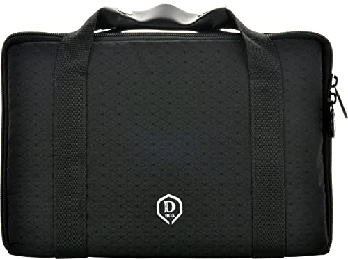 ONE80 Dart Master Dart Box Dart Case Dartbox Dartkoffer Moderne Farben ausreichend Platz für 6 Darts und viel Zubehör (Schwarz)