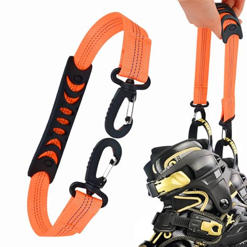 Gesuter Transport pour Chaussures Ski, Sangles Porte-Chaussures Ski et Planche à Neige, Sangles Patins à roulettes pour Le Ski, Le Snowboard, Les Patins à Glace et Les Patins à
