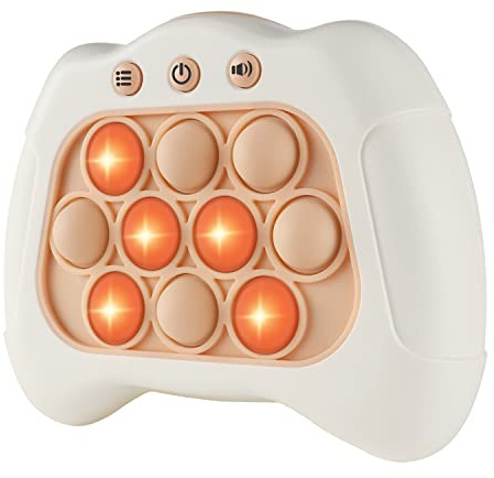 Intoypad Pop The Target! Handheld Speed Push Game Machine: A Fun Multiplayer Game for Family. Sensory Fidget Toy Christmas Toys Gifts for 6 7 8 9 10 11 12 Years Old Kids Road Trip Car Games Kids White