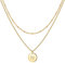 TINGN Kette Gold Damen - Personalisierte Geschenke, Kette mit N Buchstaben, Halskette Damen Gold Schmuck, Goldkette Frauen, Geschenke für Frauen, Kleine Geschenk für Kinder