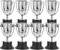 BESPORTBLE 8Pcs Mini Silver Trophy Cups - Plastic Award Trophies for Sports, Competitions, Party Decorations, Kids Rewards, and Office Display (3.2 X 2.2 X 1.8 Inches)