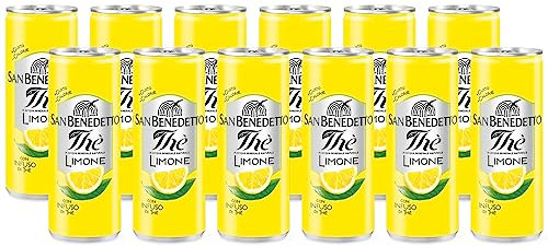 12X San Benedetto The al gusto di Limone con Infuso di Thè 330ml [12 Lattine] - Drink Summer 2023