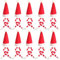 LUISAS 20 Stück Mini-Weihnachtsschal Mini-Weinflaschen-Schal Weihnachts-Weinflaschen-Schal Kleine Tiere Mini-Puppen Jersey-Schal Stoffschals Ausgestopfter Schal Aus Plüsch (Rot und Weiß A)
