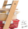 [ TEST SEHR GUT, NOTE 1.1 *] EmSoLi Adapter Weiss + 2x Haken für Ikea Trofast Box Korb Drahtkorb, kompatibel mit Stokke Tripp Trapp Baby Hochstuhl, Hochstühle Kinderstuhl Zubehör, Kinder Hoch Stuhl