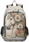 Mnsruu Pferde-Rucksack für Jungen und Mädchen, Pferde-Blumenfeder-Rucksack, Studenten, Büchertasche, Tagesrucksack für Schule, Grundschule, Teenager, Mehrfarbig 82, Einheitsgröße
