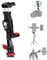 Manbily SP-09 Handy Halter Metall Telefonclip für Stativ, Smartphone Halterung für Kamera mit 3 Kaltschuh, Hot Shoe, 1/4 Aluminium, 360° drehbare DSLR Geeignet für iPhone Fülllicht, Vlog Video