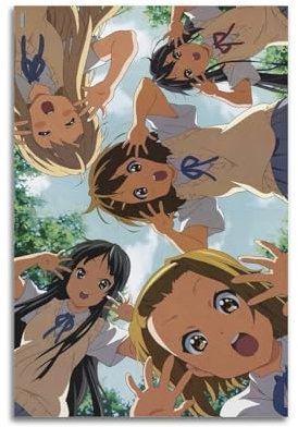 oksdjhrnn Anime-Poster, K-ON!, dekoratives Leinwandposter, Wandkunst, Dekor, Wohnen, moderne Familienschlafzimmer-Dekoration, Poster, 30 x 45 cm, ungerahmter Stil