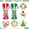 5 Stück Serviettenring Weihnachten,Weihnachten Servietten-Ringe,Merry Christmas Serviettenhalter für Weihnachten,Weihnachtsbaum Christmas Napkin Rings für Weihnachtsfeiern Esstischdekoration