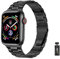 YDxingY Bracelet de montre Métal Compatible avec Apple Watch 38mm/40mm/41mm, Bracelet en Acier Inoxydable,pour IWatch SE Series 9 8 7 6 5 4 3 2 1,Noir