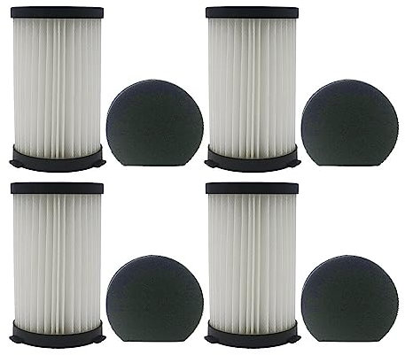 JrEam Filtro Hepa for MooSoo D600 D601 Cecotec Conga Thunderbrush 520 550 560 Ariete Handy Force 2761 2759 RBT Parti for aspirapolvere(4 PCS)