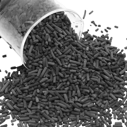 Carbone Attivo Per Fltro Acquario Per Acqua Dolce e Salata, Carbone Per acquario in Sacchetti a Rete, carbone Filtrante attivo granulare per la purificazione dell' acqua 500 grammi