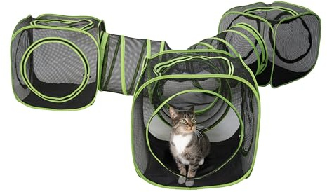 Kitty City Large Outdoor 3-Way Play Tunnel