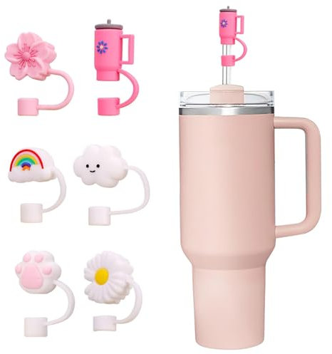6 Pcs Cup Accessories, Cup Straw Cover for Stanley