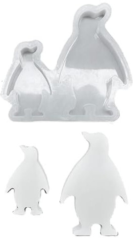 LXJLXD Pinguin-Bär-Halter, Form zum Basteln, Teelichthalter, Dekoration, Gips, Ornament, Epoxidharzguss