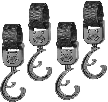 HEMOTON 4 Teiliger Karabinerhaken Für Kinderwagenaufhänger Robuster Karabinerhaken Für Kinderwagensitze Nasstaschen Buggy Clips Buggy Clip Mülltücher Kopfstützenkapsel