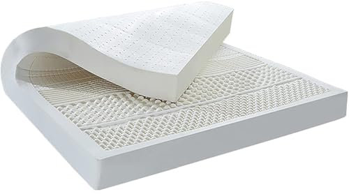 100% Natur-Latex Matratze,Kompression Und Keine Verformung, Wabenporenbelüftung, Weich Und Bequem,Naturkautschuk Matratze,4in,80x190cm(31.5x75in)
